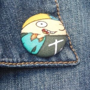 Hey Arnold lapel pin.